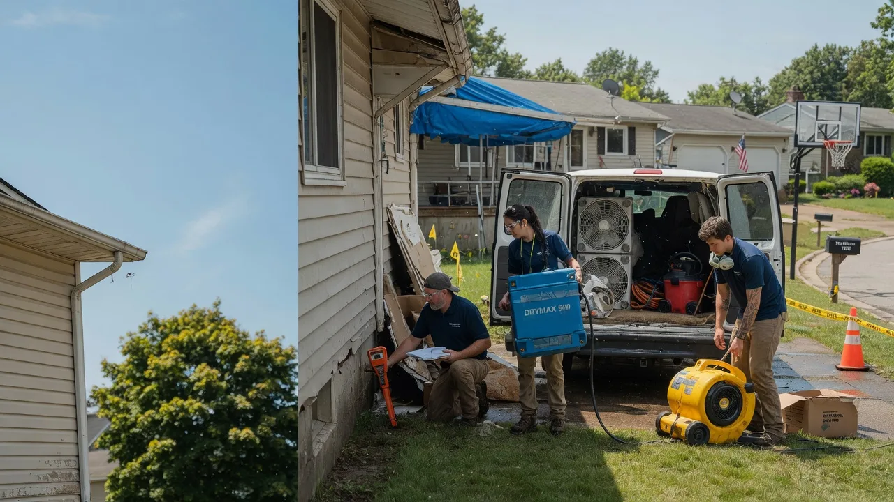Ceiling Leak Cleanup in Reeseville, WI near me